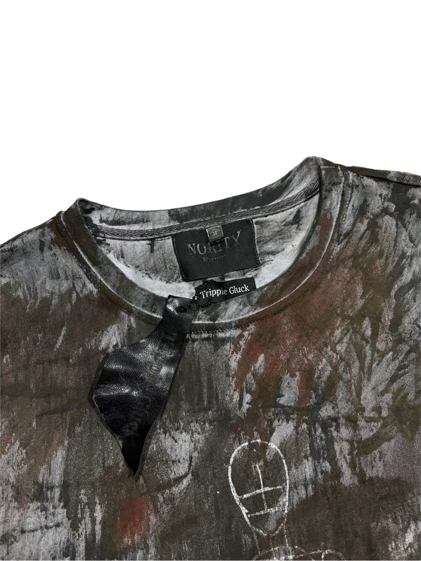 "N ART" Oversized Painted-Black(MIX5c) Tee