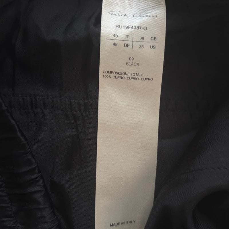 Rick Owens Drawstring Sarouel Cropped Pants