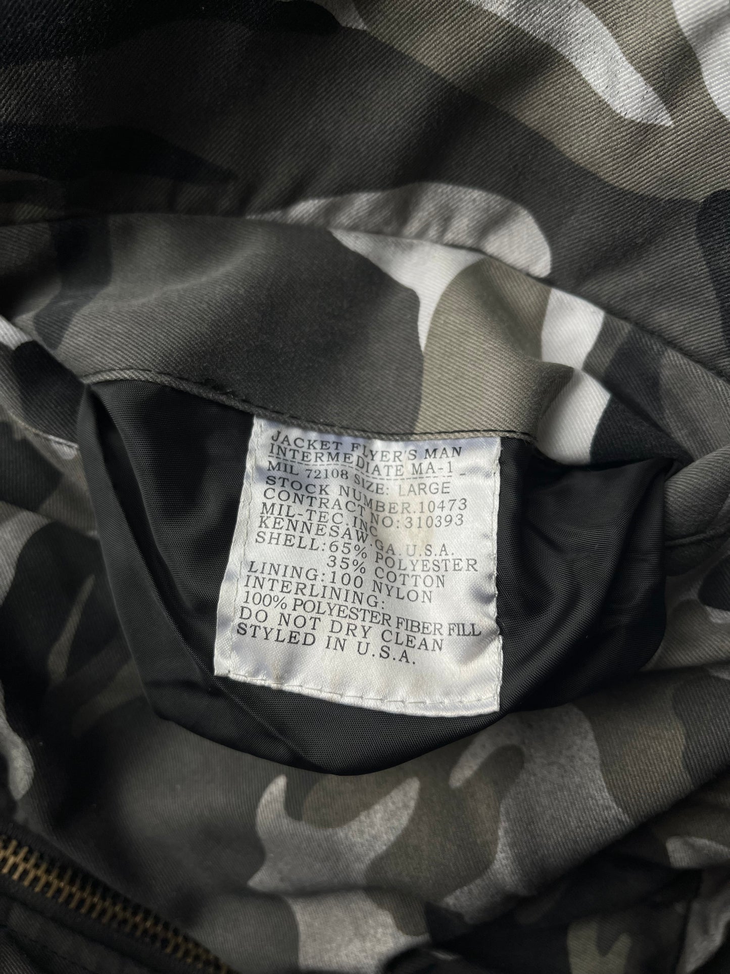 Camo Bomber Type O Negative