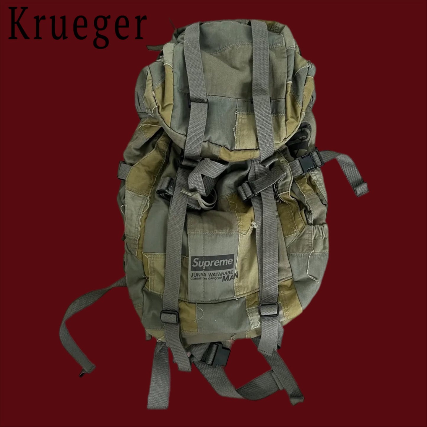 Supreme x Junya Watanabe Olive Backpack