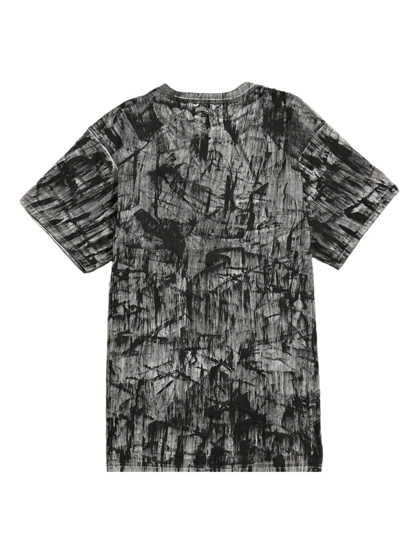 "N ART" Oversized Painted-Black Tee