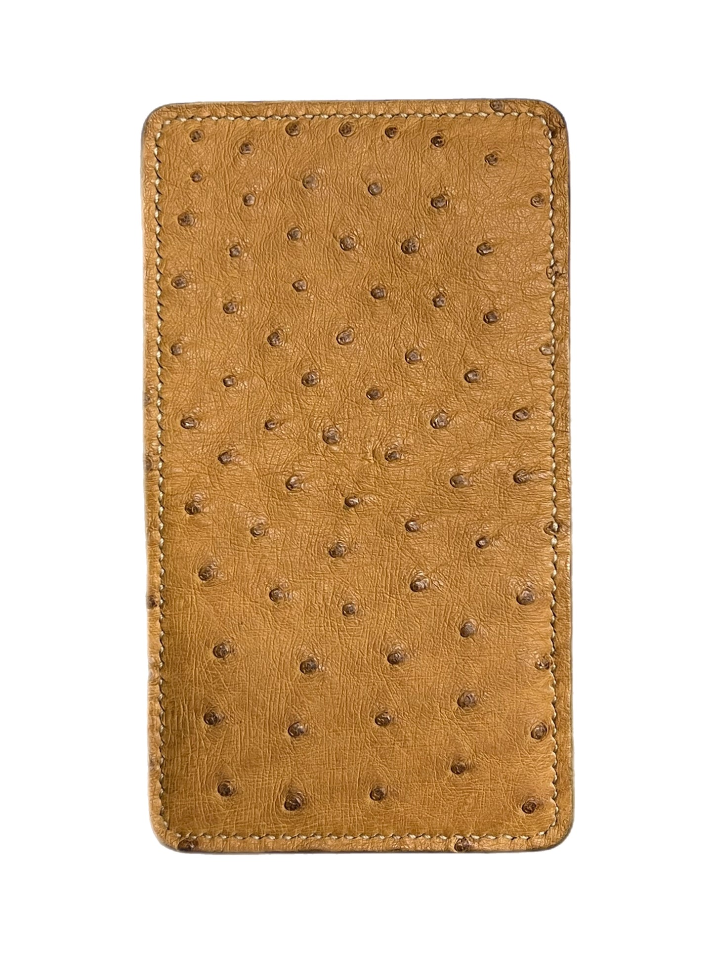 Sand Ostrich Leather Wallet