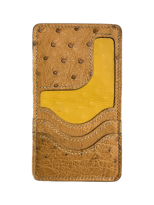 Sand Ostrich Leather Wallet