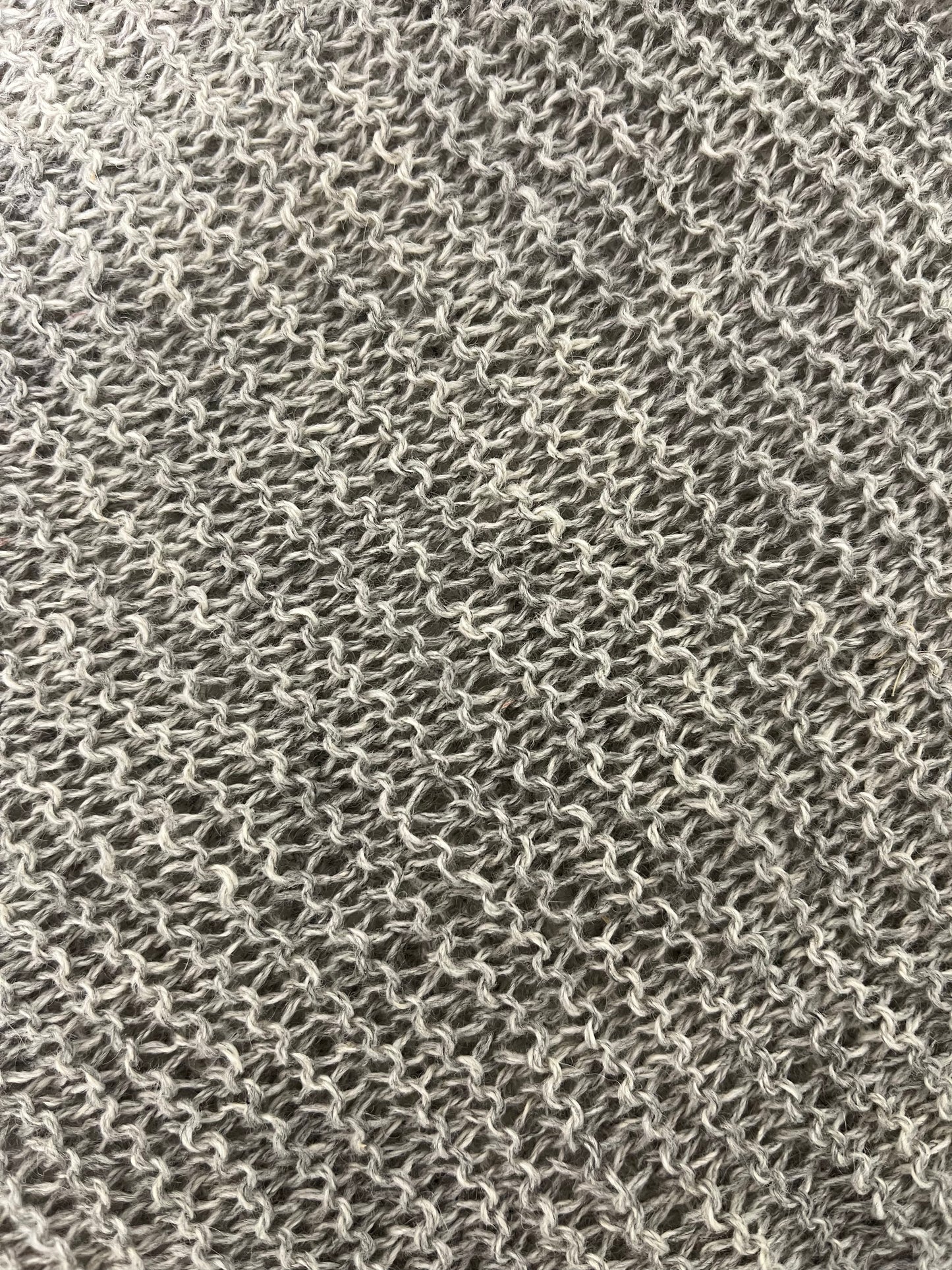 Grey Melange Knitted Scarf