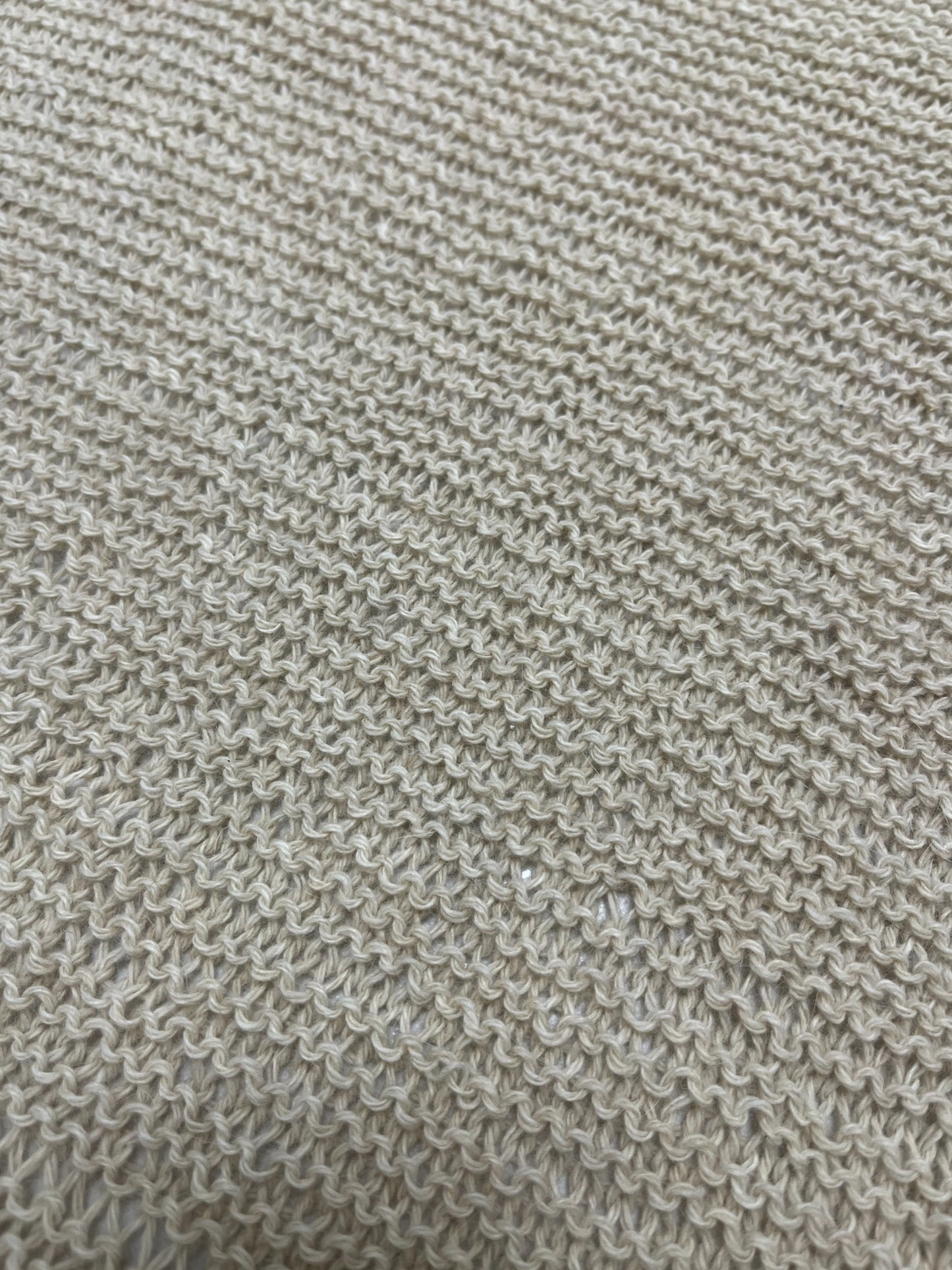 Light Beige Knitted Scarf