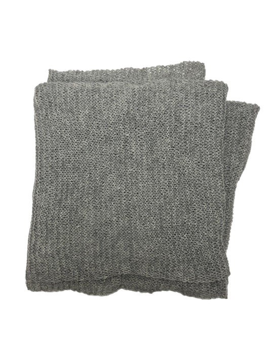 Grey Melange Knitted Scarf