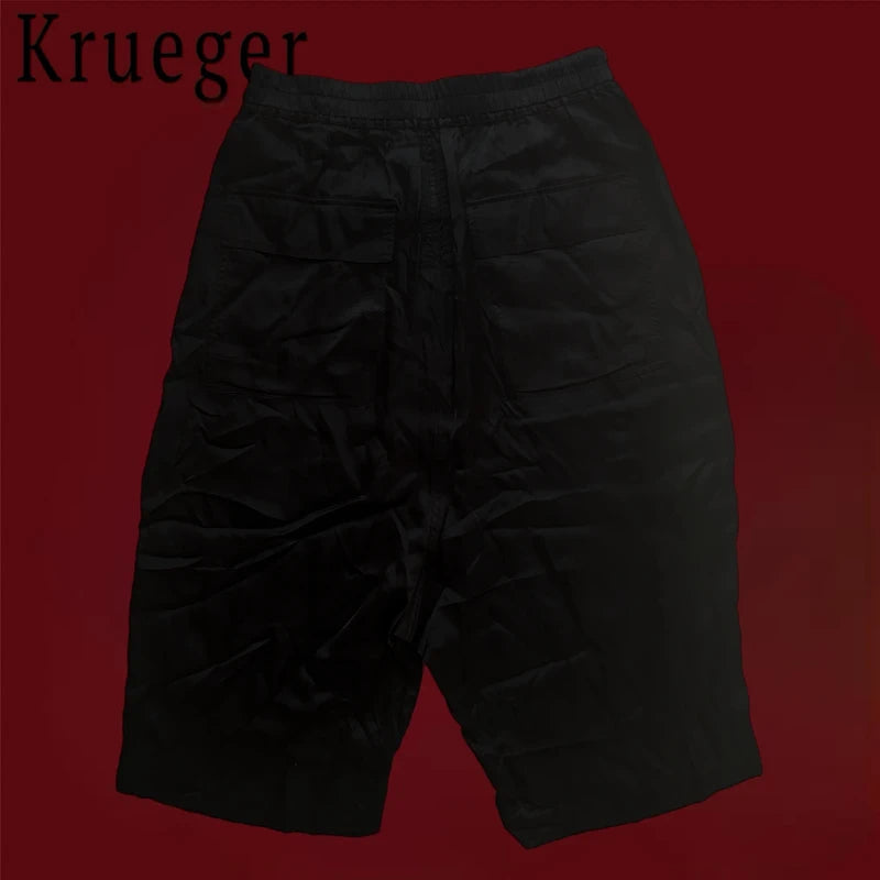 Rick Owens Drawstring Sarouel Cropped Pants