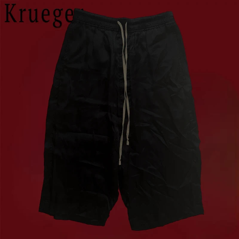 Rick Owens Drawstring Sarouel Cropped Pants