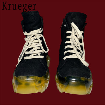 Rick Owens Mega Bozo Shearling Sneakers