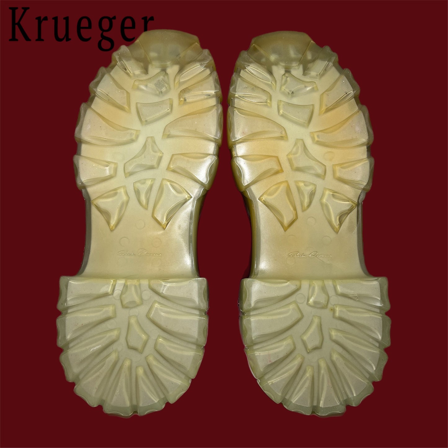 Rick Owens Mega Bozo Shearling Sneakers