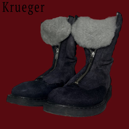 Rick Owens FW11 Zipped Shearling
Mohawk Boots