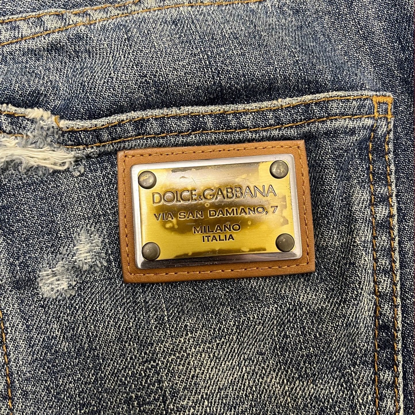 Dolce&Gabbana 14 gold denim