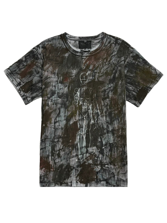 "N ART" Oversized Painted-Black(MIX5c) Tee