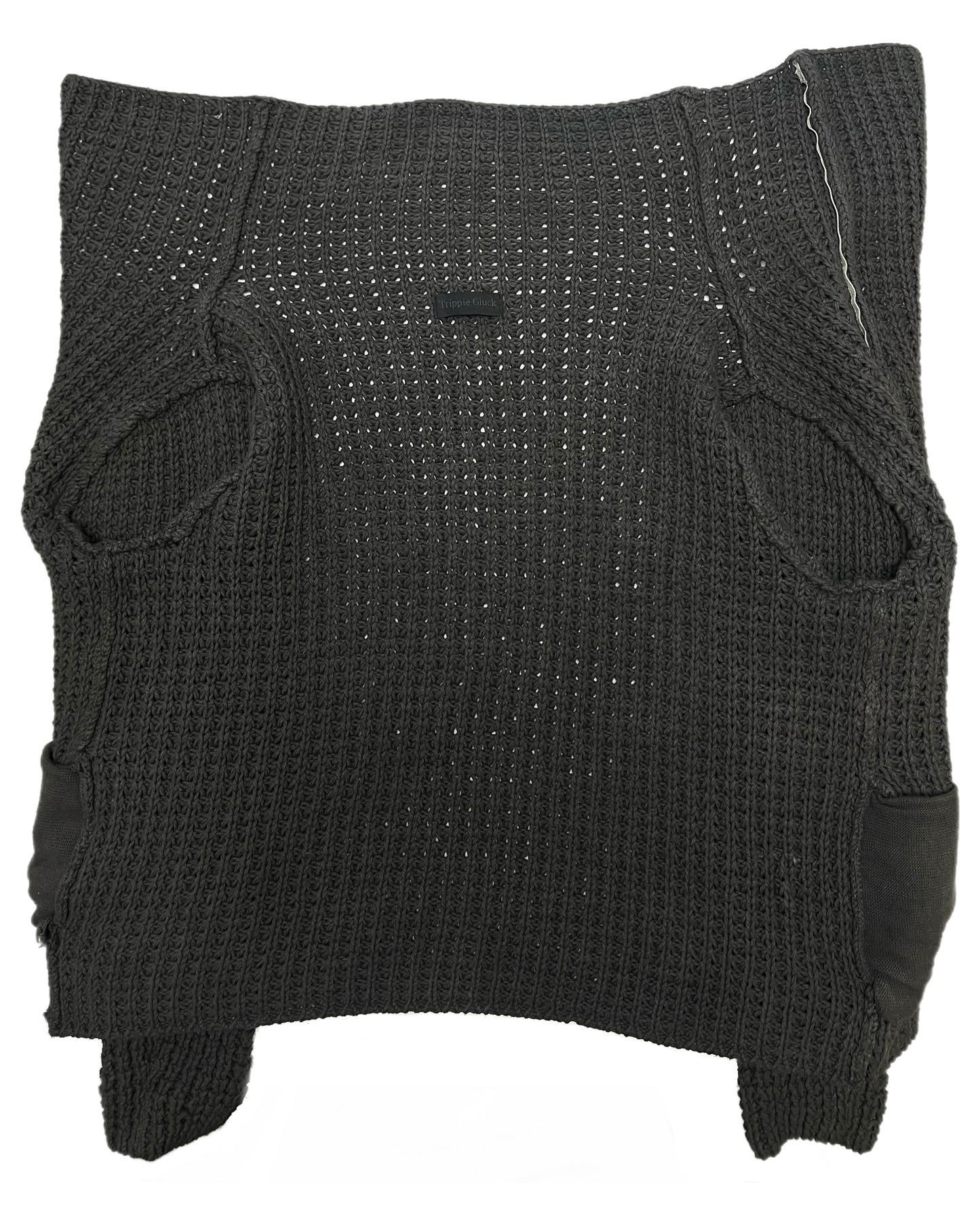 Heavy Hand-Knitted Washed Sweater