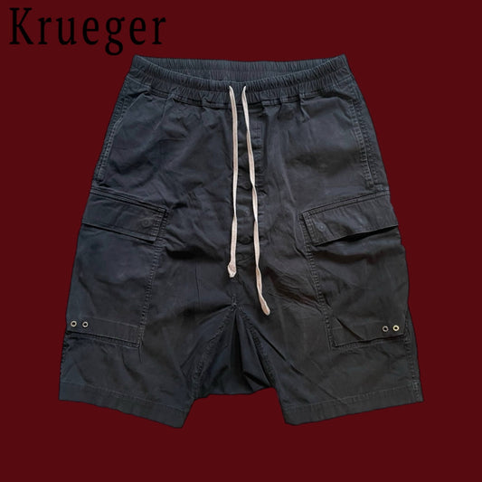 Rick Owens Cargo Pods Black Shorts