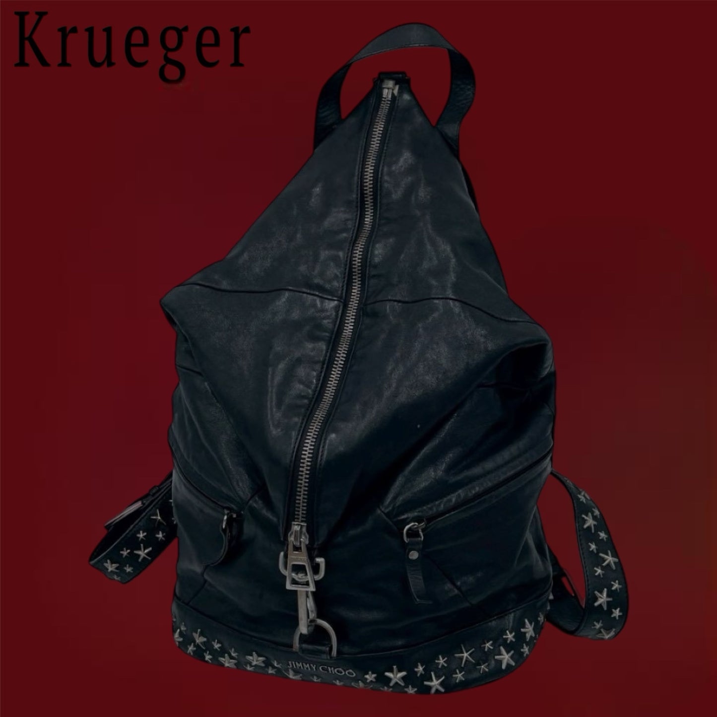 Jimmy Choo Fitzroy Leather Backpack
