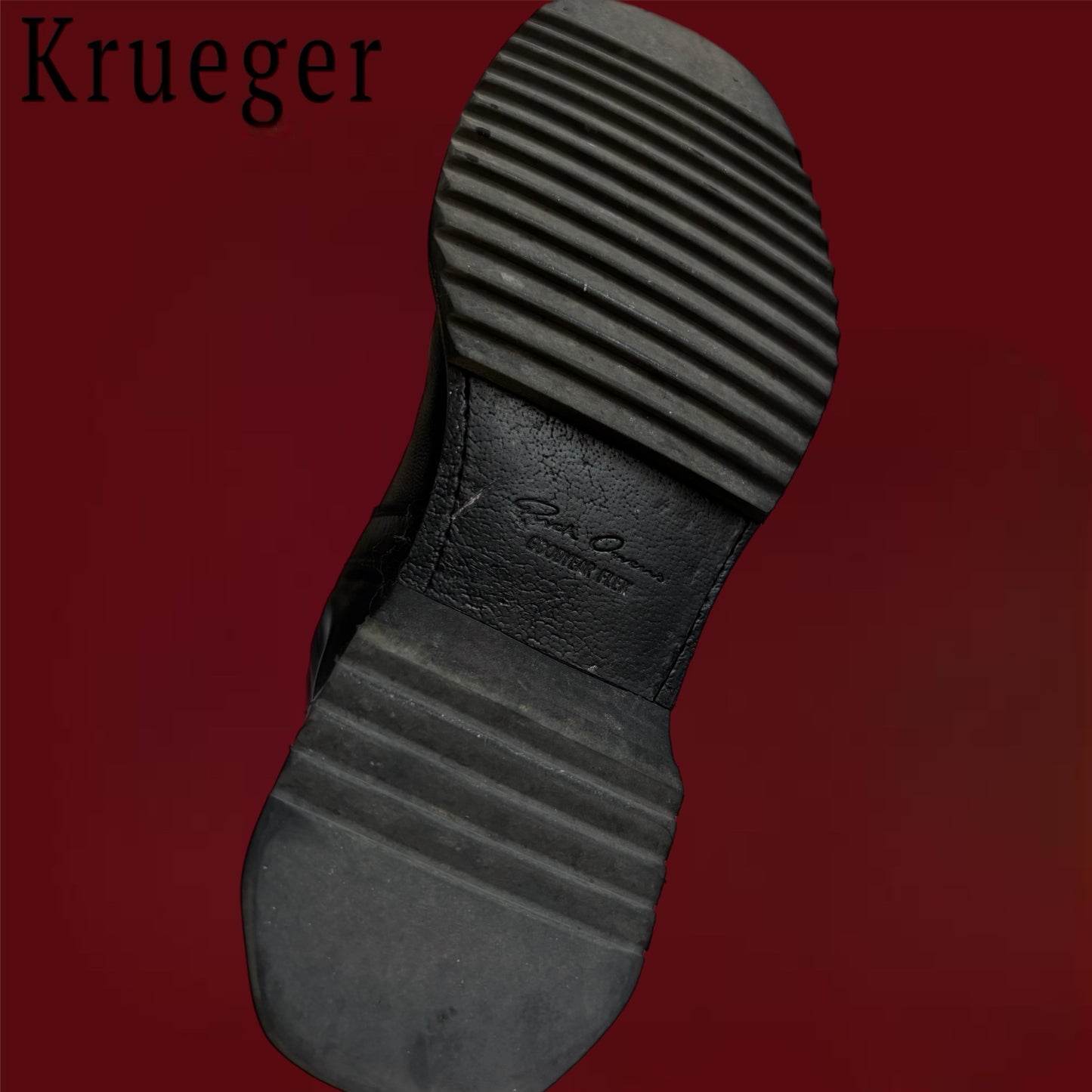 Rick Owens Runway Cyclops Leather Boots