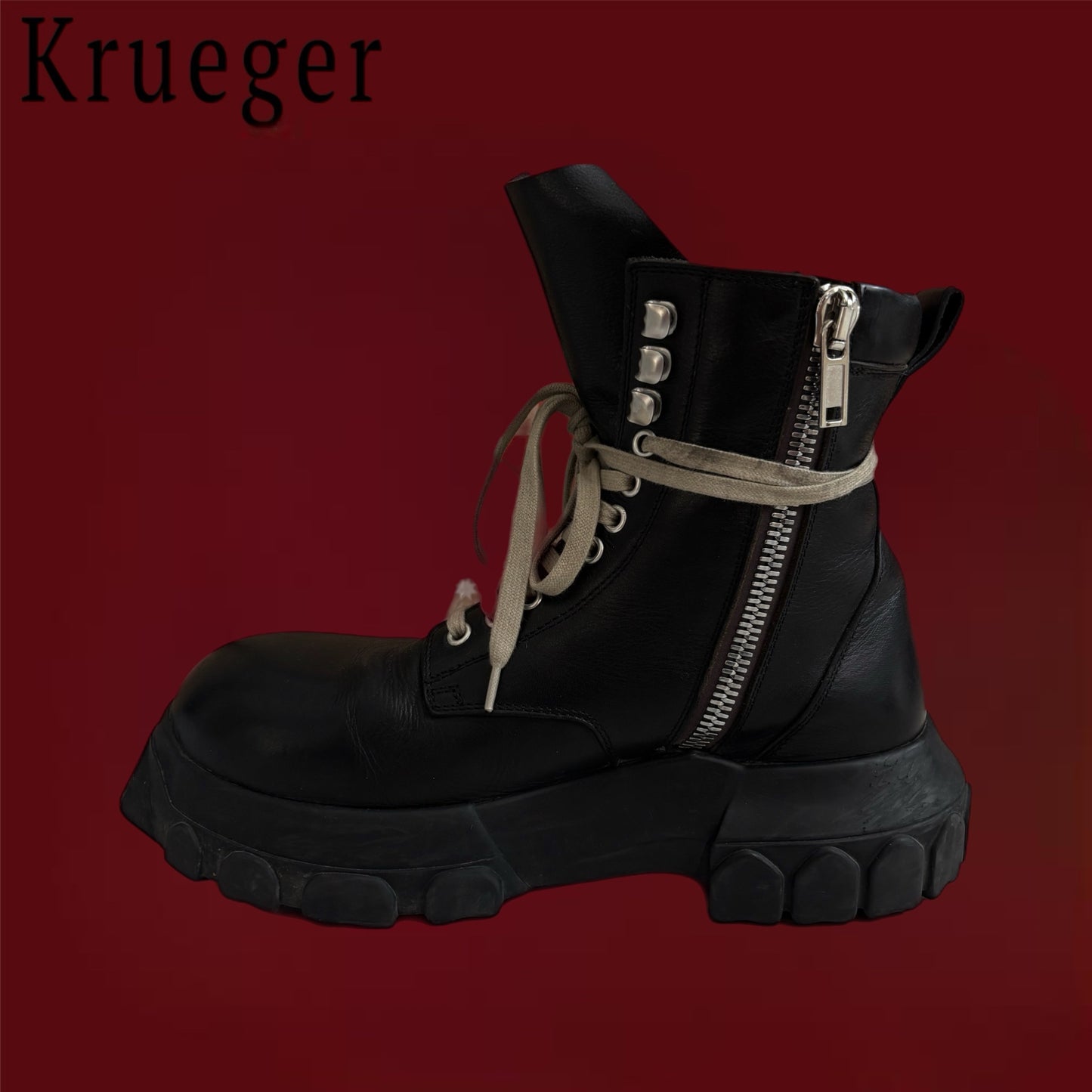 Rick Owens Army Bozo Tractor Boots