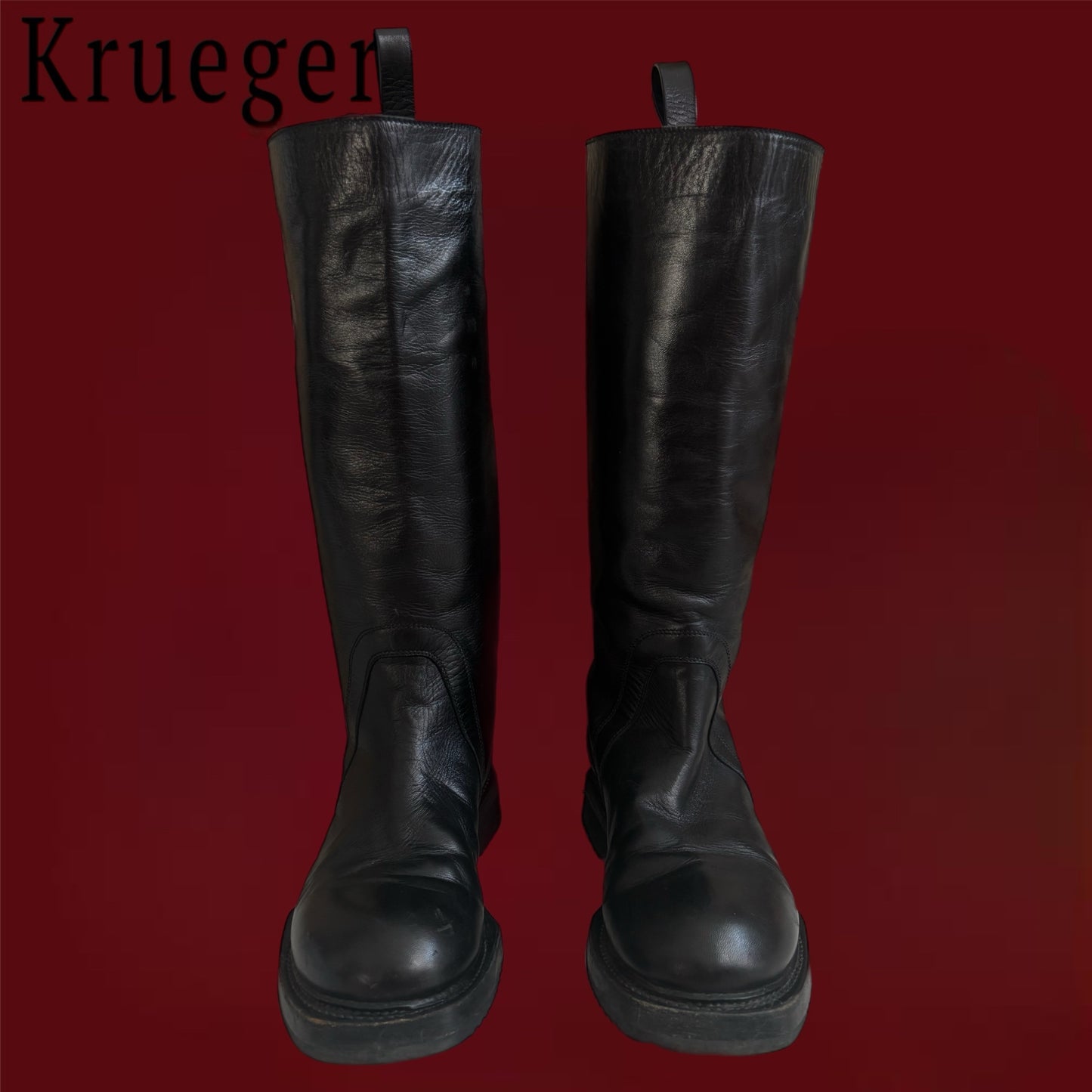 Rick Owens Runway Cyclops Leather Boots
