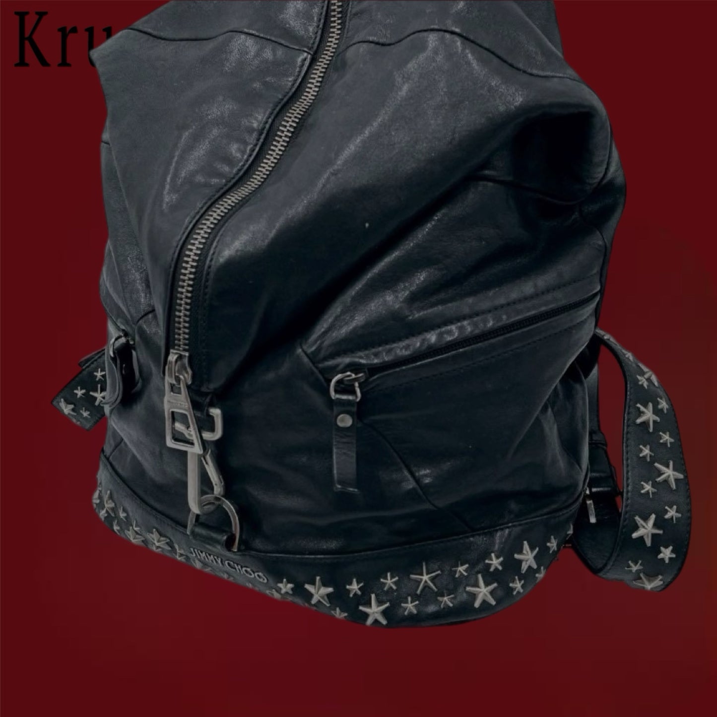 Jimmy Choo Fitzroy Leather Backpack