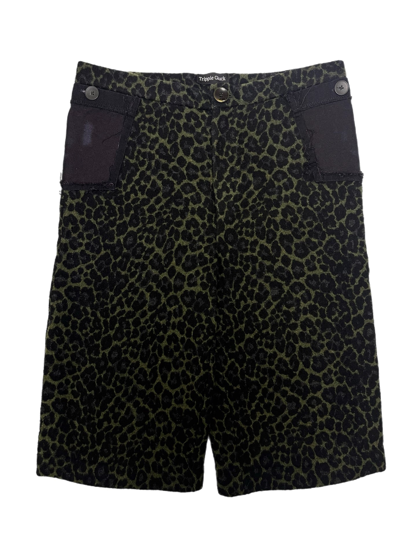 “Leo Swamp” Wool Shorts