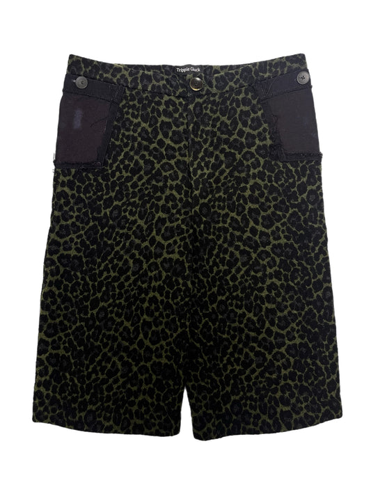 “Leo Swamp” Wool Shorts