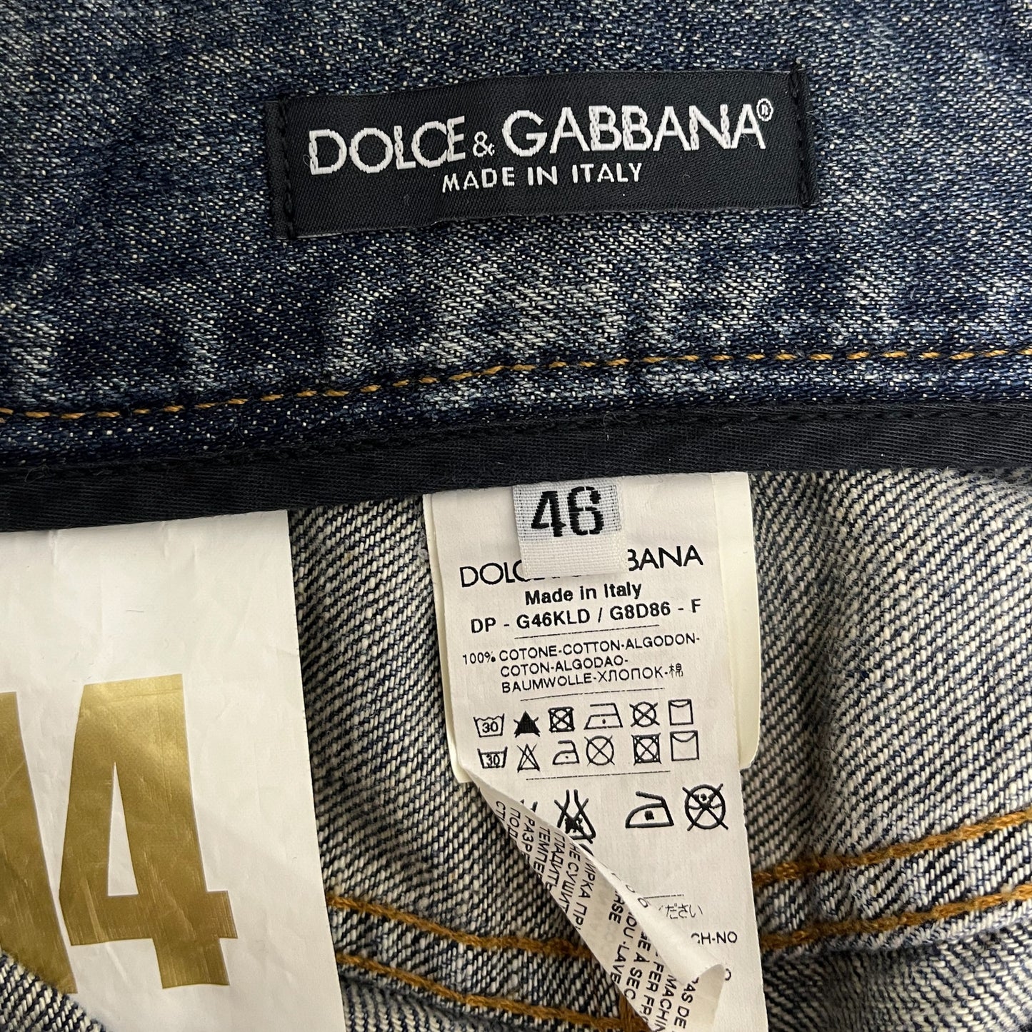Dolce&Gabbana 14 gold denim