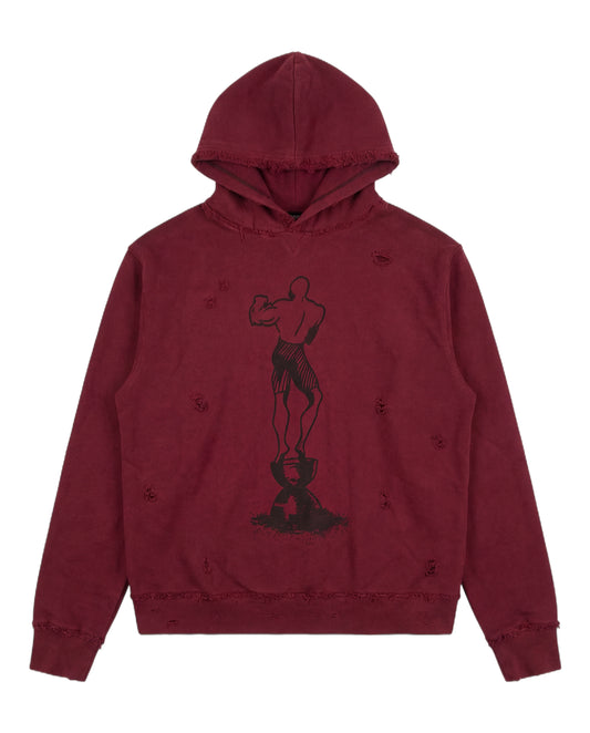 “Rodney Stone” Burgundy Red Hoodie