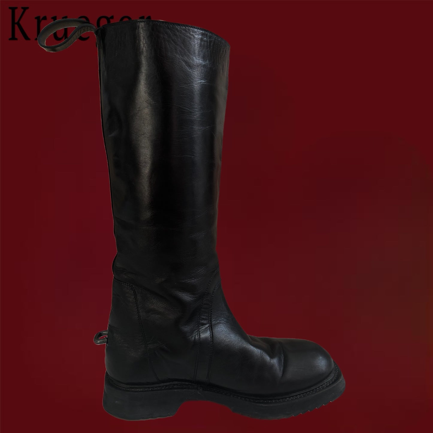 Rick Owens Runway Cyclops Leather Boots