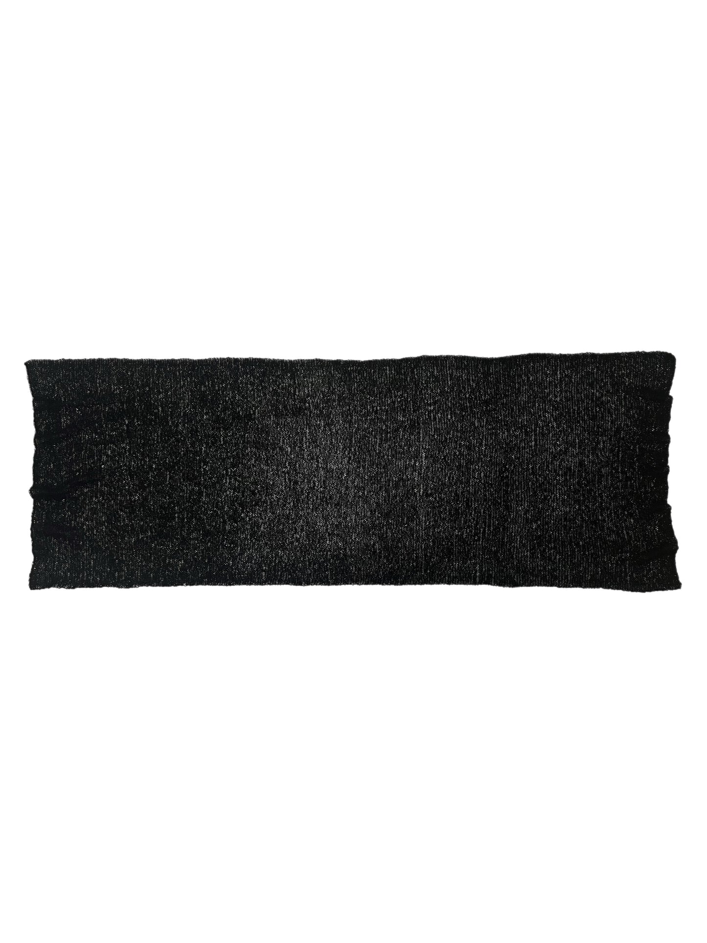 Large Black Hand-Knitted Scarf