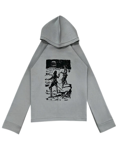 «Three Musketeers» Light Grey Hoodie