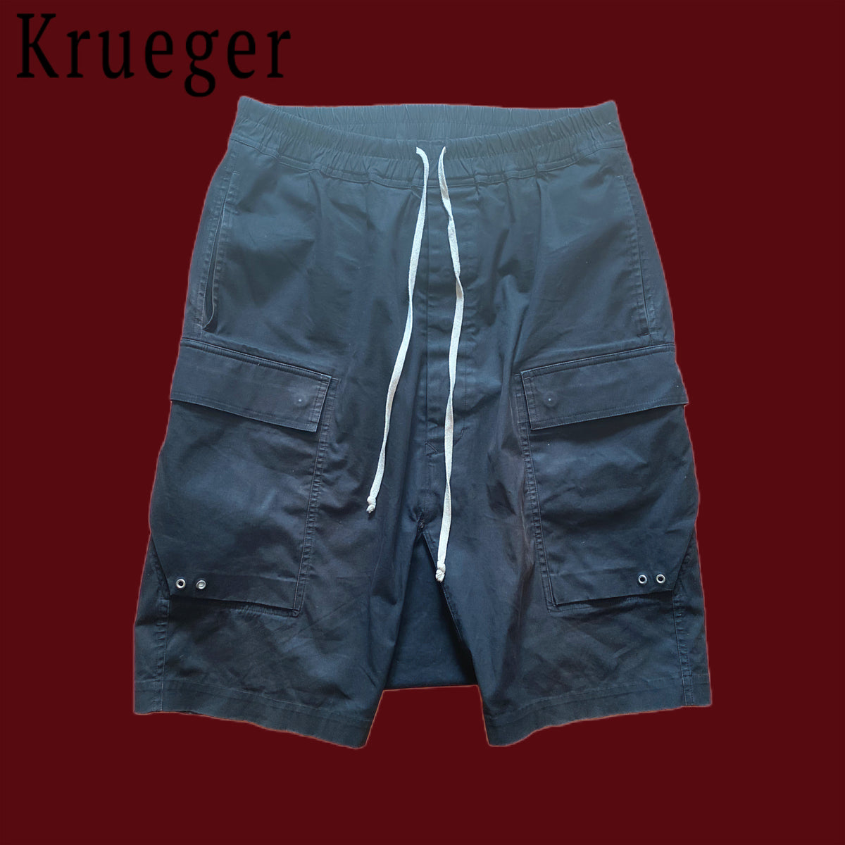Rick Owens Cargo Pods Black Shorts – Trippie Gluck