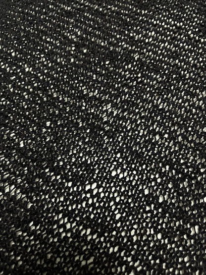 Black Melange Knitted Scarf