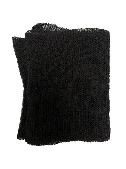 Black Melange Knitted Scarf