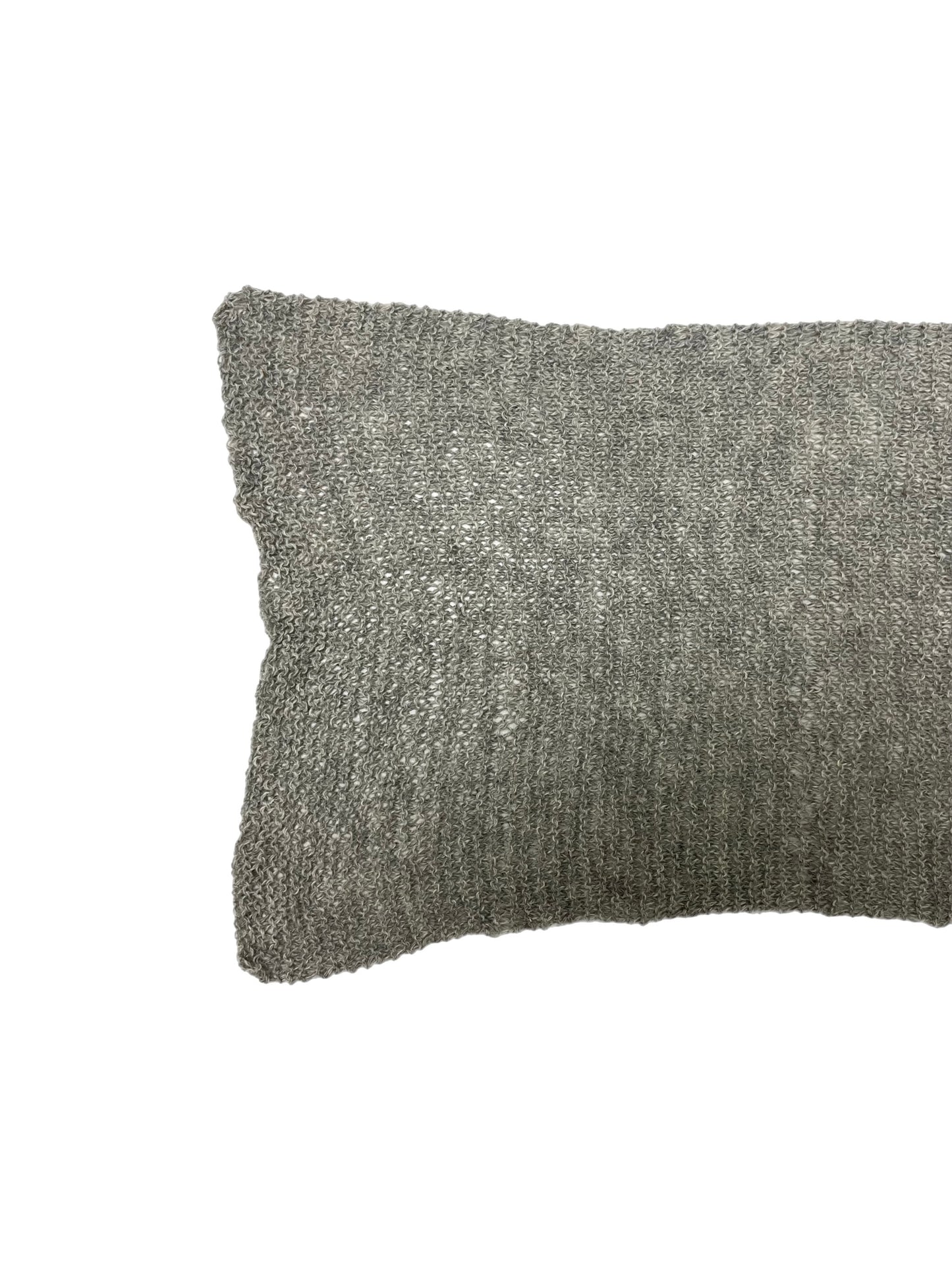 Grey Melange Knitted Scarf