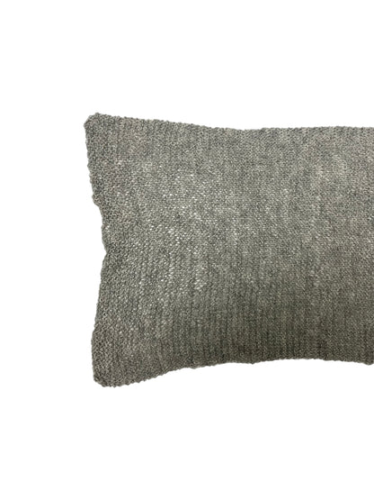 Grey Melange Knitted Scarf