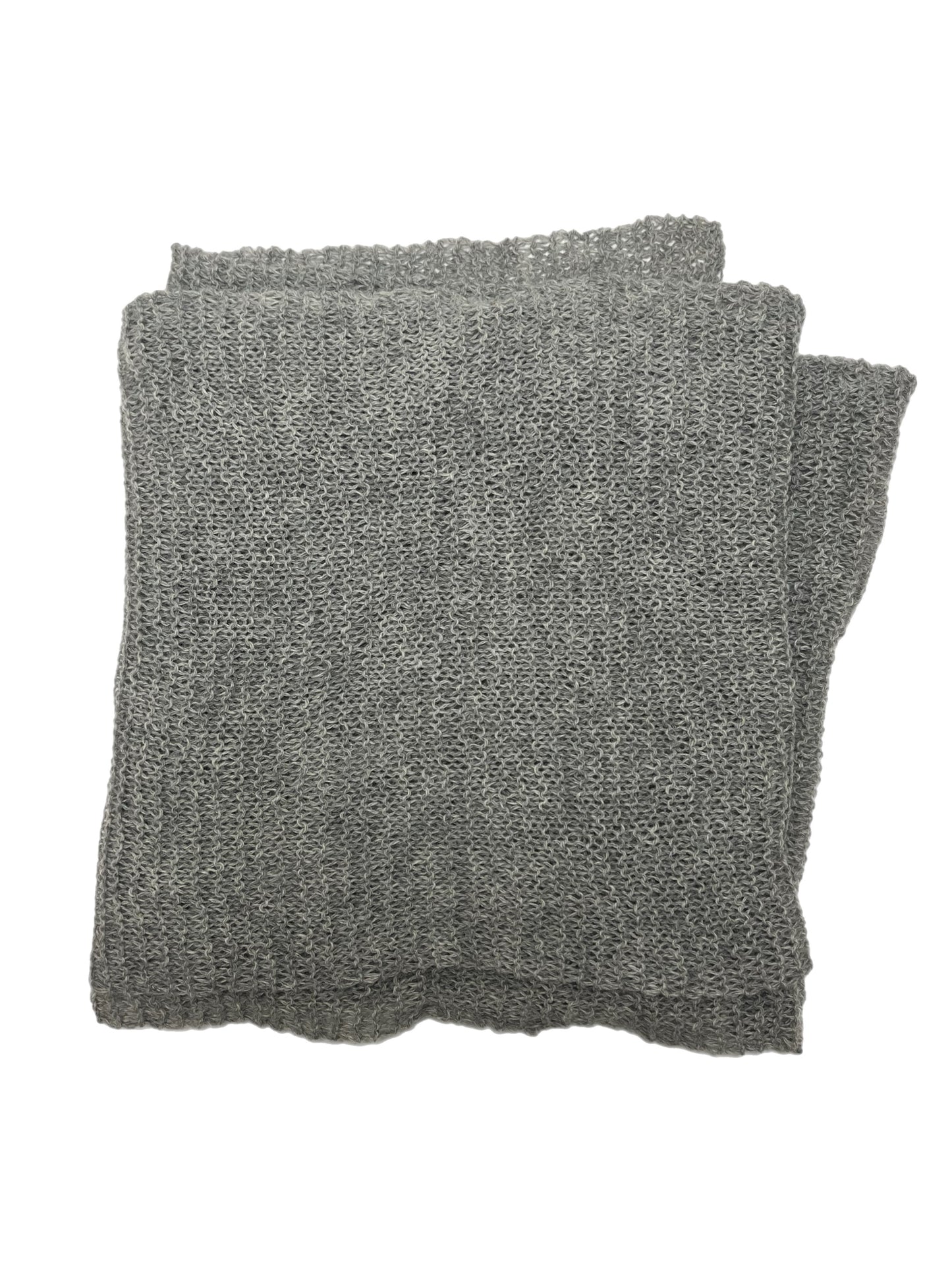 Grey Melange Knitted Scarf