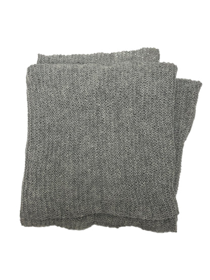 Grey Melange Knitted Scarf
