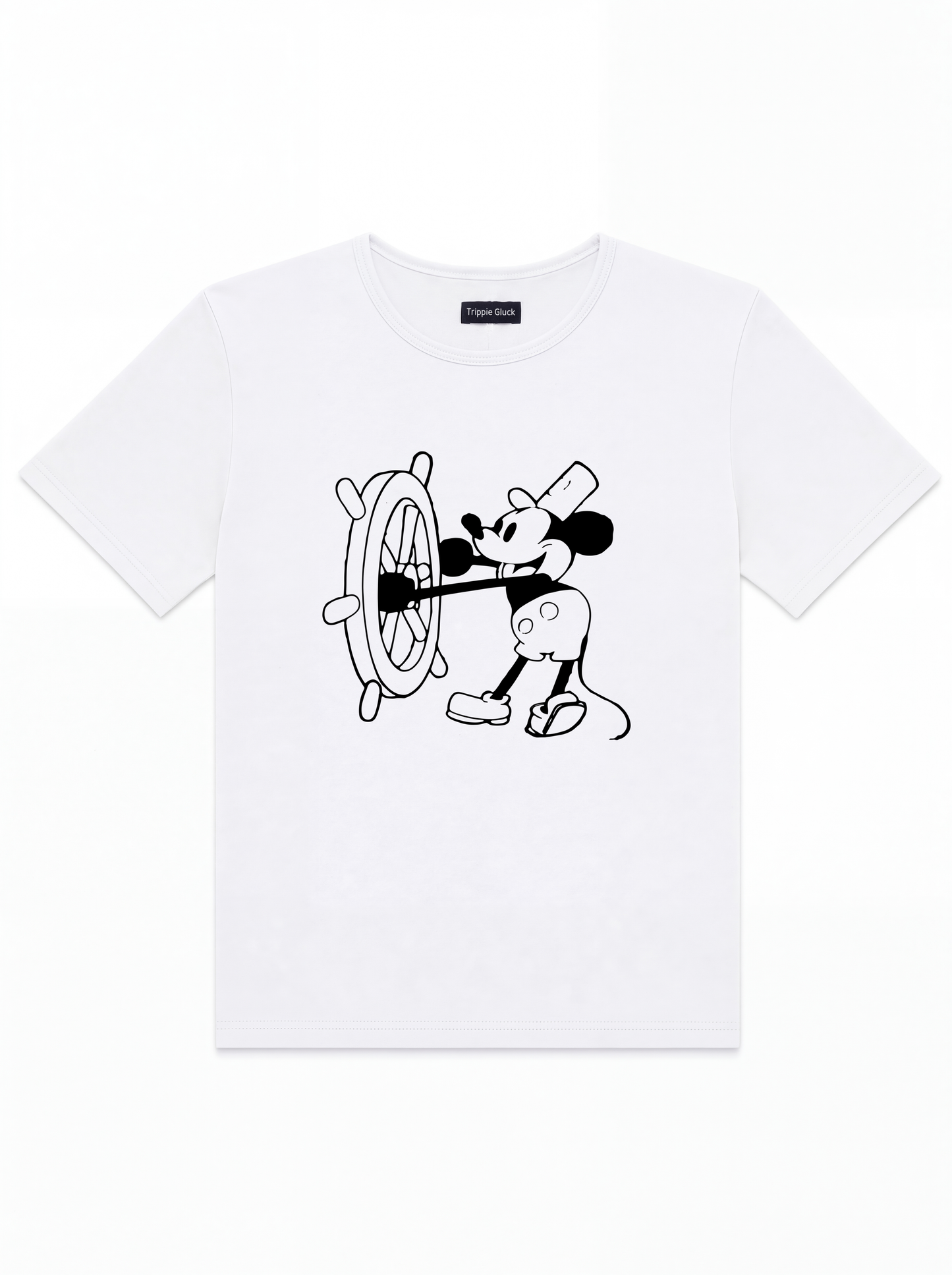 “Captain Mickey” White Tee